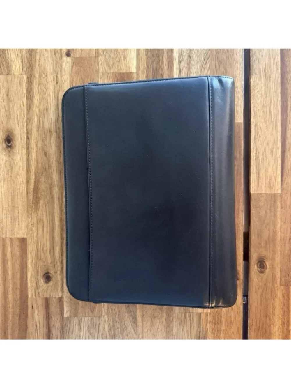 Franklin Covey Zip Around Full Grain Leather 7 Ring Binder Planner 2” Rings READ